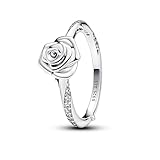 PANDORA Anillo Moments 193215C01-52 rosa blanca