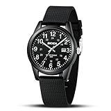 LN LENQIN Reloj Hombre Reloj para Hombre Reloj Resistente Al Agua 30M Relojes Pulsera para Hombre Casuales Negocios Moda con Fecha Banda Silicona Luminosa