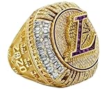 XXSLY Réplica del Anillo de Campeonato de 2020 Lakers, LA CAMPEONS Ring con Campeon Caja DE Madera, for LOS Fans RECOLECCIÓN DE SOUTERIRS (Size : 13)