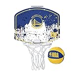 Wilson Mini canasta de baloncesto NBA TEAM MINI HOOP, GOLDEN STATE WARRIORS, Plástico