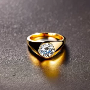 anillo sello de mujer de oro
