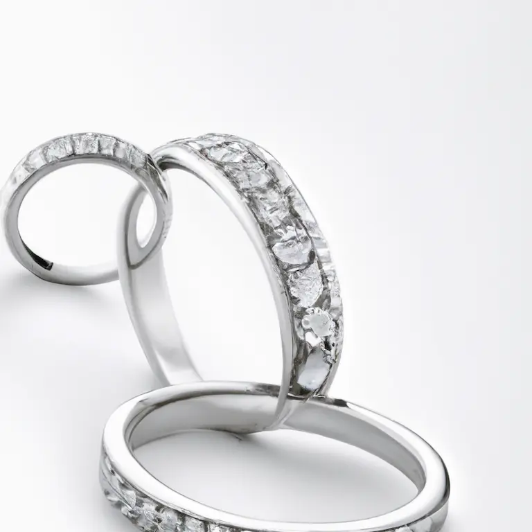 anillos de oro blanco para mujer