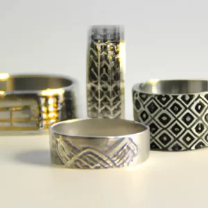 anillos grandes en plata